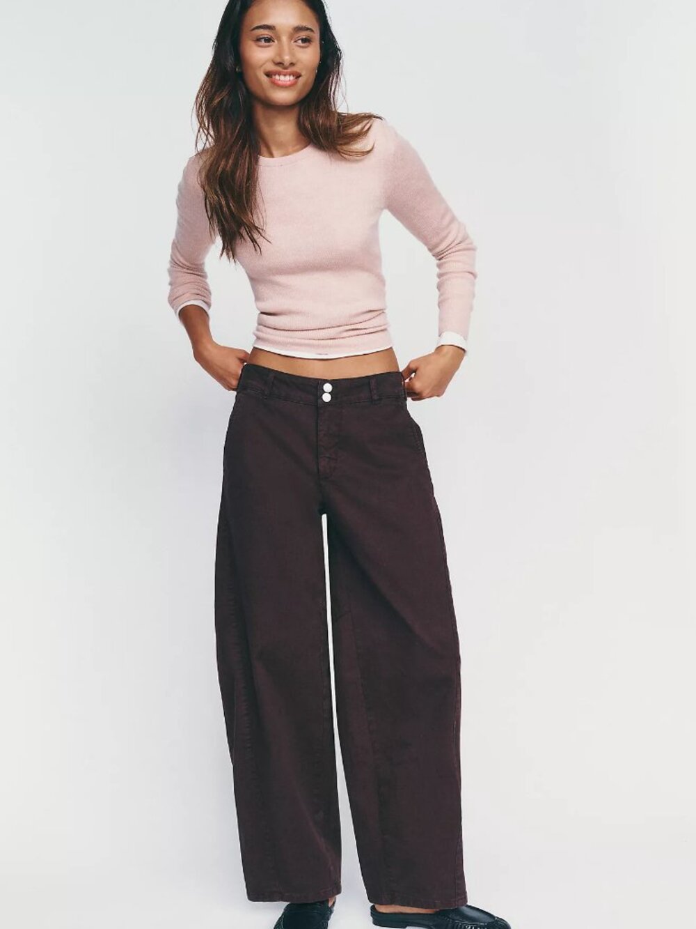 Pilcro Aero Wide-Leg Chino Pants